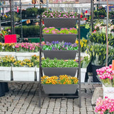 5-Tier Vertical Planter with Drainage Hole for Garden