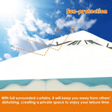2-Tier 10 x 10 Feet Patio Gazebo Canopy Tent with Side Walls
