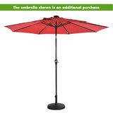 49 LBS Patio Resin Umbrella Base Stand for Outdoor