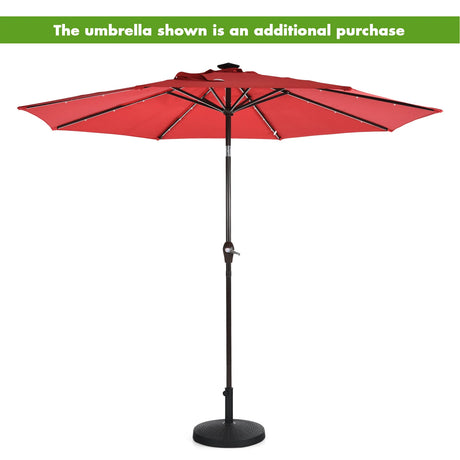 49 LBS Patio Resin Umbrella Base Stand for Outdoor