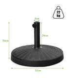 49 LBS Patio Resin Umbrella Base Stand for Outdoor