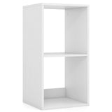 Open Back 2 Tier Bookshelf with Anti-toppling Kit-White