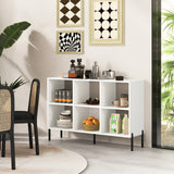 Open-Back Bookshelf with Drawer for Study-White