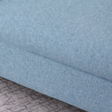 HOMCOM Children's Armchairs Toddler Chair Wood Frame Anti-Slip Legs High Back Bedroom Playroom Furniture Blue