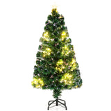 Optical Fiber Christmas Tree Pre-Lit Artificial Xmas Tree-1.2M