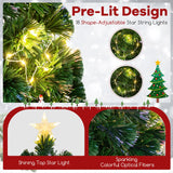 Optical Fiber Christmas Tree Pre-Lit Artificial Xmas Tree-1.2M