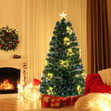 Optical Fiber Christmas Tree Pre-Lit Artificial Xmas Tree-1.5M