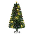 Optical Fiber Christmas Tree Pre-Lit Artificial Xmas Tree-1.5M