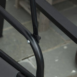 Outsunny 2 Seater Garden Swing Chair with Adjustable Tilting Canopy, Outdoor Hammock Bench with Steel Frame for Patio, Grey