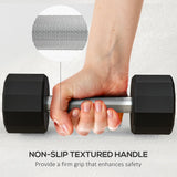 SPORTNOW Dumbbells Weights Set with 12-Sided Shape and Non-Slip Grip for Men Women Home Gym Workout, 2 x 4kg