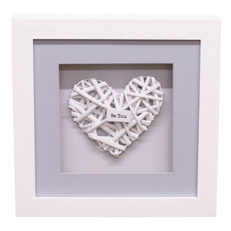 Set of 4 Be Kind Woven Heart Frames