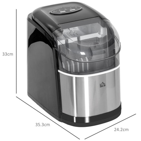 HOMCOM 12kg Countertop Ice Machine, with Scoop