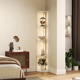 HOMCOM Three-Tier Corner Floor Lamp