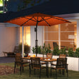 Outsunny 3(m) Solar LED Cantilever Parasol - Orange