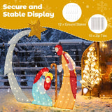 Outdoor Christmas Decoration with 140 LED Lights and  Zip Ties