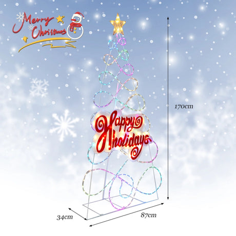 Pre-lit Color Changing Christmas Tree with 6 Lighting Modes