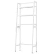 3-Tier Over The Toilet Storage Shelf with Adjustable Bottom Bar-White