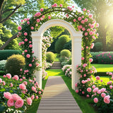 242 cm Outdoor Garden Pathway Patio Roll Out Straight Walkways-Grey
