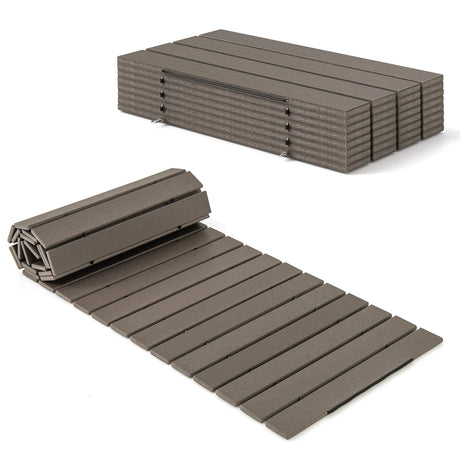 242 cm Outdoor Garden Pathway Patio Roll Out Straight Walkways-Grey