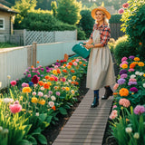 242 cm Outdoor Garden Pathway Patio Roll Out Straight Walkways-Grey