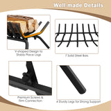 31/25/18 Inch Fireplace Grate for Outdoor Fire Pit-S