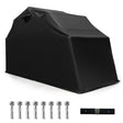 Outdoor Motorcycle Shelter Waterproof Motorbike Storage Tent with Cover-Black