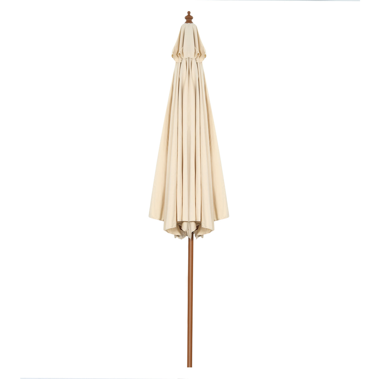 300 cm wooden garden umbrella Can be bent by 30 on both sides, beige