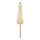 270 cm wooden garden umbrella Can be bent by 30 on both sides, beige