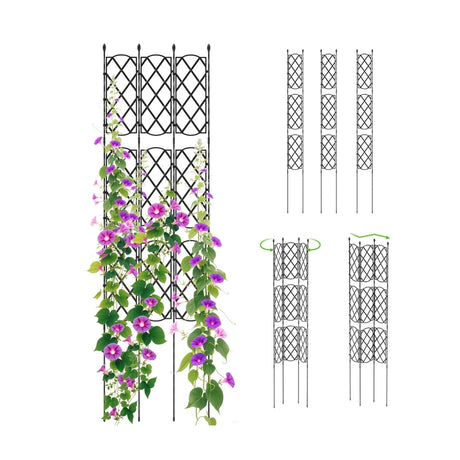 3-Pack Outdoor Plant Support Frame for Raised Garden Bed
