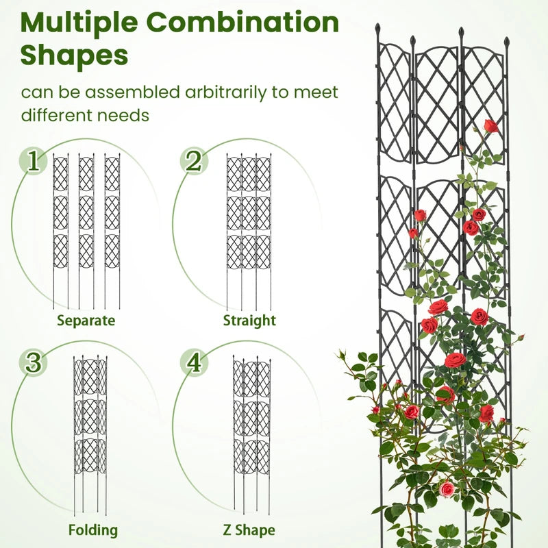 3-Pack Outdoor Plant Support Frame for Raised Garden Bed