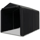 7 x 5.2FT Storage Shelter Outdoor Bike Tent with Waterproof Cover and Zipper Door-Gray