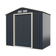 Outdoor Storage Shed with 4 Vents and Double Sliding Door-213x127cm Storage Shed