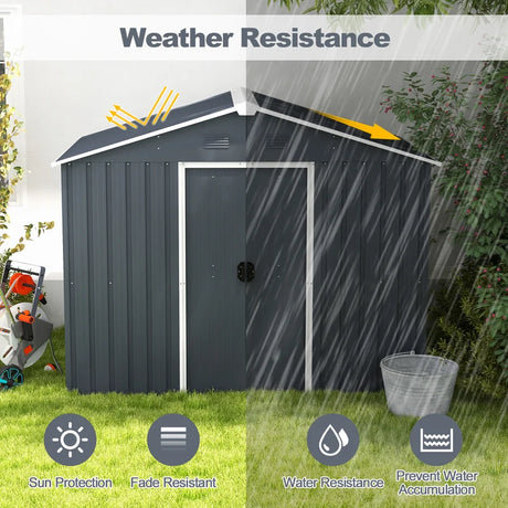 Outside Storage Shed with Lock Air Window