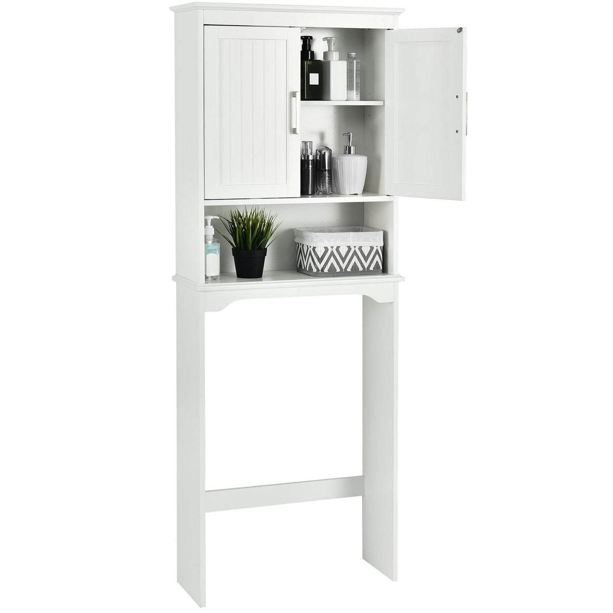 Over Toilet Space Saver Bathroom Organizer with Storage Cabinet