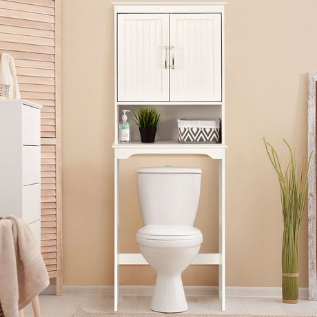 Over Toilet Space Saver Bathroom Organizer with Storage Cabinet