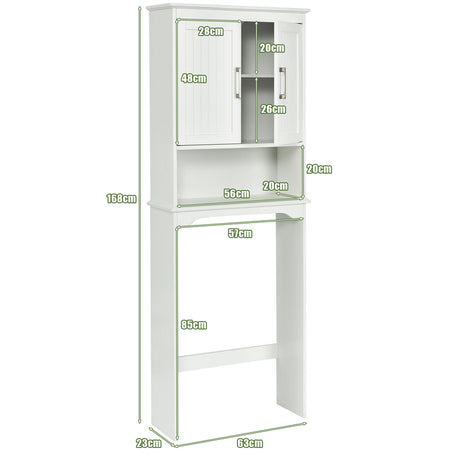 Over Toilet Space Saver Bathroom Organizer with Storage Cabinet