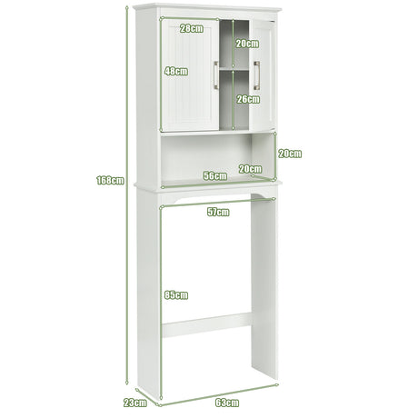 Over Toilet Space Saver Bathroom Organizer with Storage Cabinet