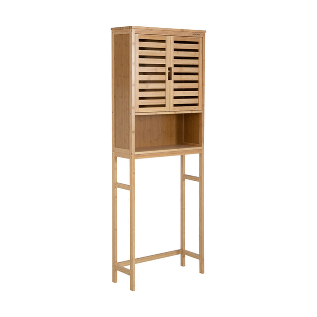 3-Tier Bamboo cabinet with Adjustable and Removable Shelf for Bathroom