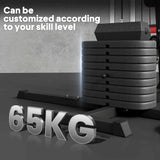 SPORTNOW Multi Gym Workout Station, Weight Machine with 65kg Weight Stack, Sit Up Bench, Push Up Stand, Dip Station