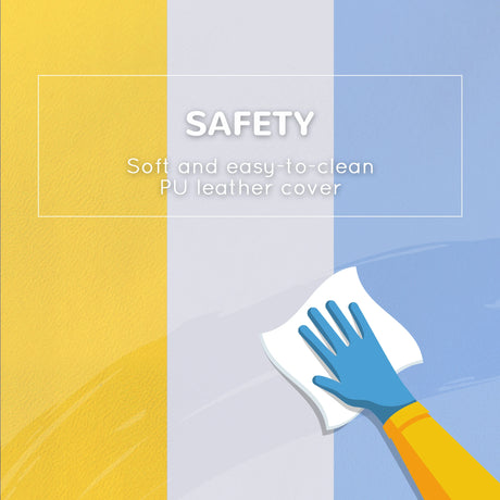 HOMCOM 2 Piece Soft Play Set for Toddler Climb and Crawl, for 12-36 Months, Grey