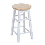 HOMCOM 3 Pieces Dining Room Set, Mobile Foldable Dining Table and 2 Stools with Storage Shelf, 2 Drawers and 6 Wheels, Drop Leaf Bar Table and Stools for Home Kitchen Pub, White