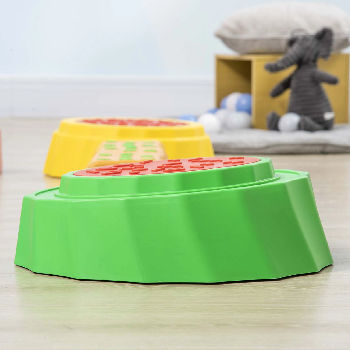 Outsunny Eight-Piece Kids Stepping Stones, with Non-Slip Surface & Bottom, for Toddlers - Multicoloured