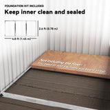 Outsunny Metal Garden Shed, Outdoor Lean-to Shed for Tool Motor Bike, with Adjustable Shelf, Lock, Gloves, 5'x3'x6', Grey