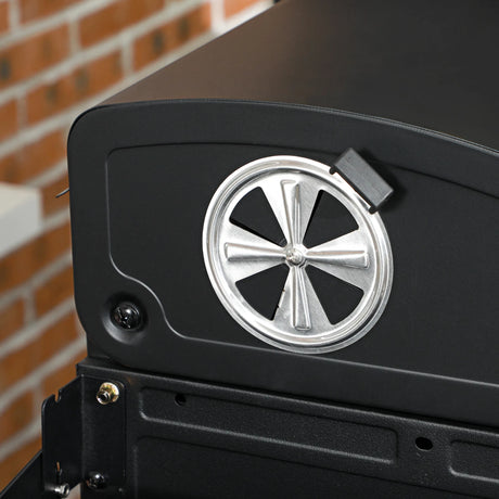 Outsunny Dual Fuel BBQ Grill - Black
