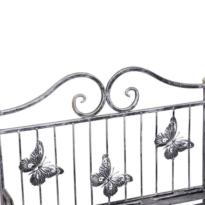 Outsunny 3 Tier Plant Stand Indoor Outdoor, Metal Plant Shelf Flower Display Rack for Potted Plants Garden Balcony Decor, 44 x 25 x 96 cm