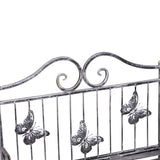 Outsunny 3 Tier Plant Stand Indoor Outdoor, Metal Plant Shelf Flower Display Rack for Potted Plants Garden Balcony Decor, 44 x 25 x 96 cm