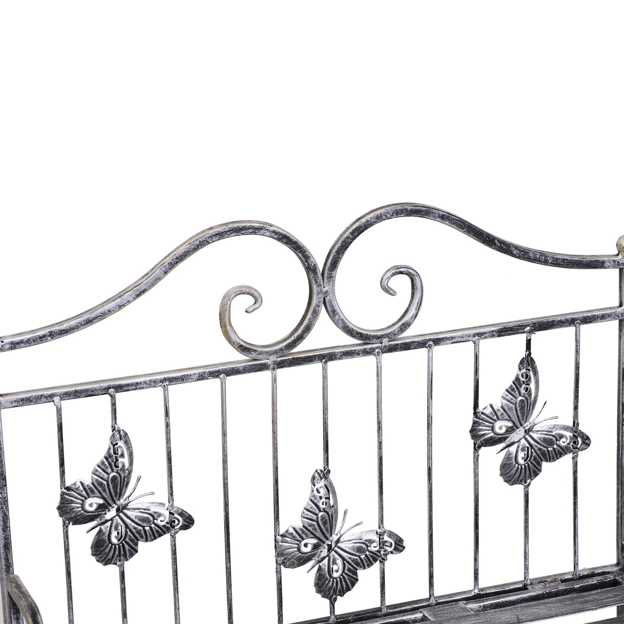 Outsunny 3 Tier Plant Stand Indoor Outdoor, Metal Plant Shelf Flower Display Rack for Potted Plants Garden Balcony Decor, 44 x 25 x 96 cm