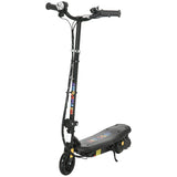 HOMCOM Foldable Electric Scooter, with LED Headlight, for Ages 7-14 Years - Black