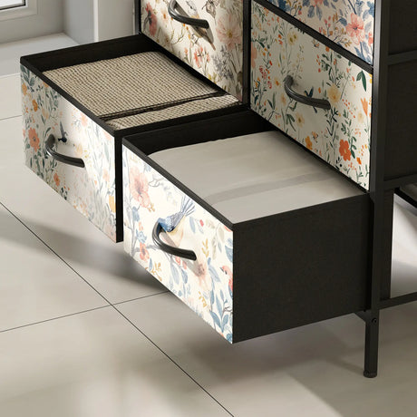 HOMCOM 8-Drawer Chest of Drawers - White