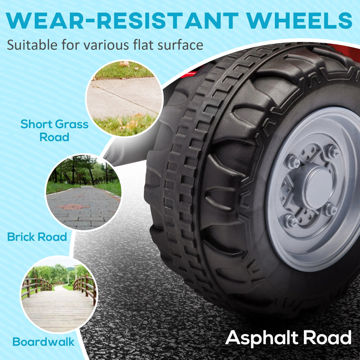 AIYAPLAY Honda Licensed Kids Electric Quad Bike, 6V ATV Ride On for Ages 1.5-3 Years, Red